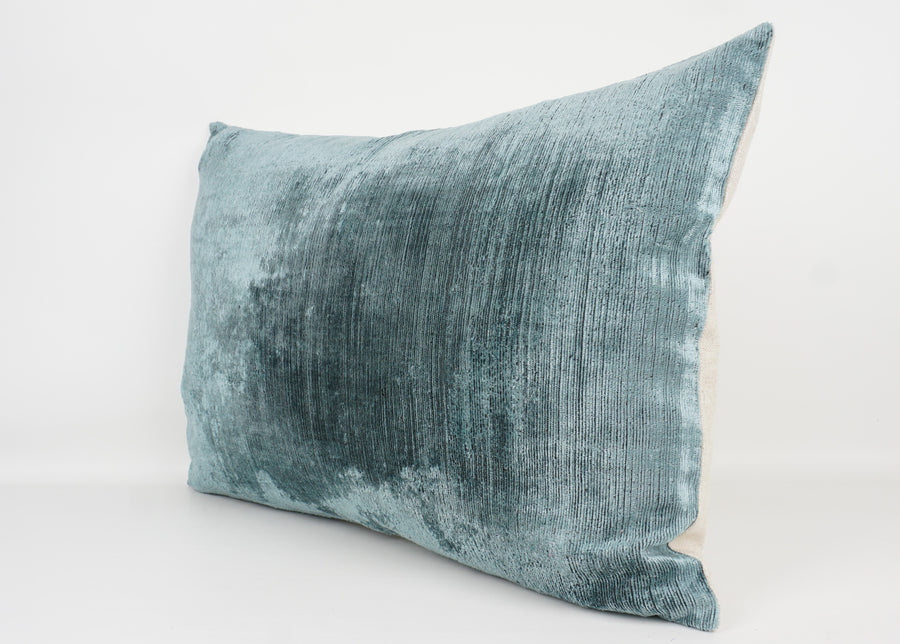 HANDMADE- IKAT SILK/VELVET PILLOWCASE