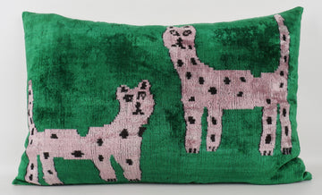 LAWRENCE & PABLO - IKAT SILK/VELVET PILLOWCASE