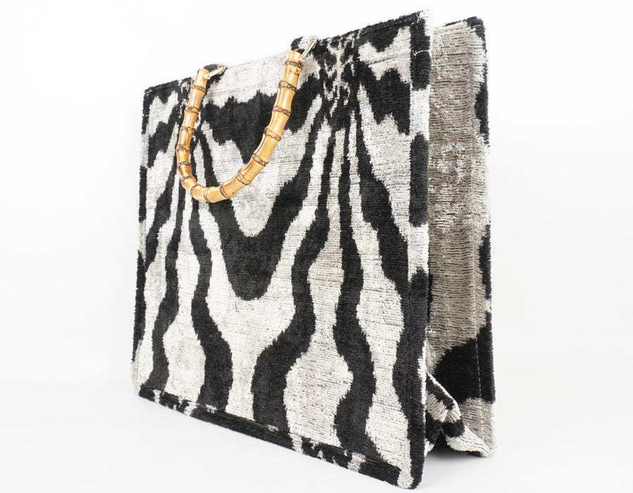 HANDMADE IKAT VELVET BAG