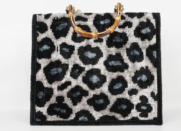 HANDMADE IKAT VELVET BAG