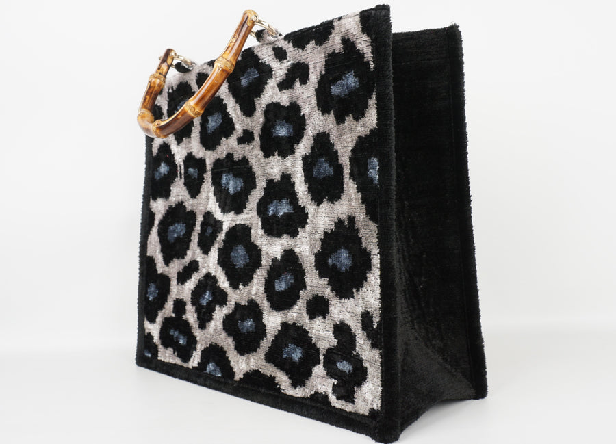 HANDMADE IKAT VELVET BAG