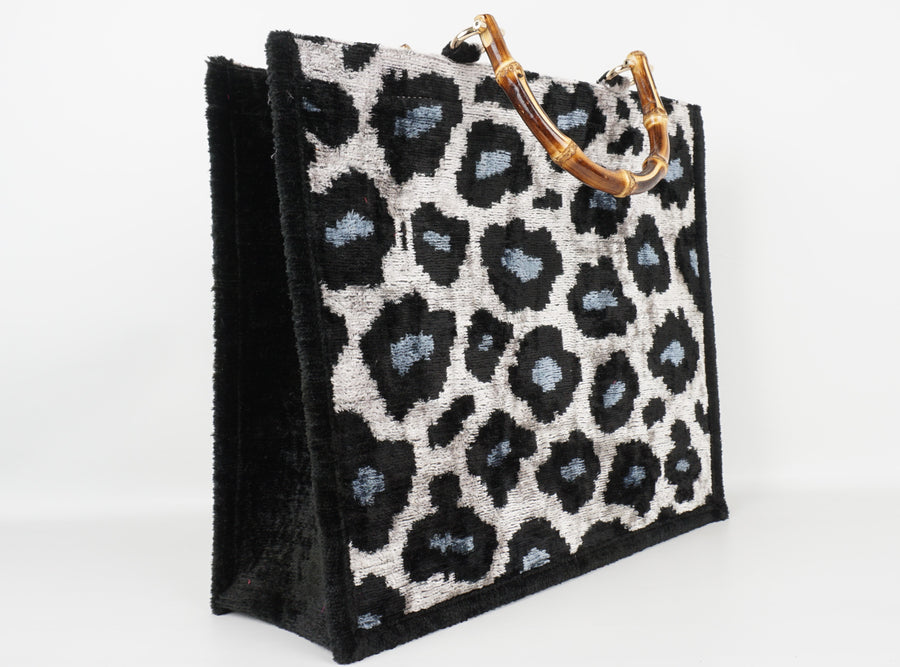 HANDMADE IKAT VELVET BAG