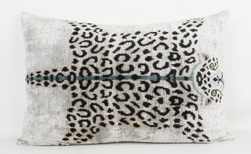 HANDMADE- IKAT SILK/VELVET PILLOWCASE