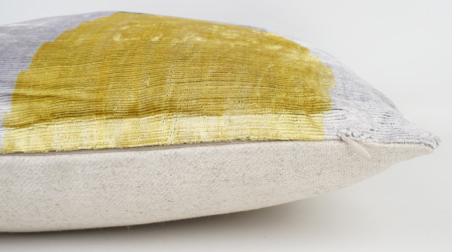 HANDMADE- IKAT SILK/VELVET PILLOWCASE