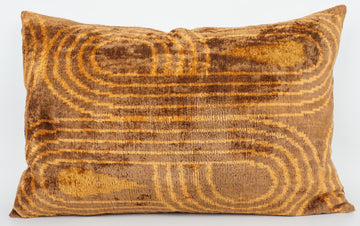 HANDMADE- IKAT SILK/VELVET PILLOWCASE