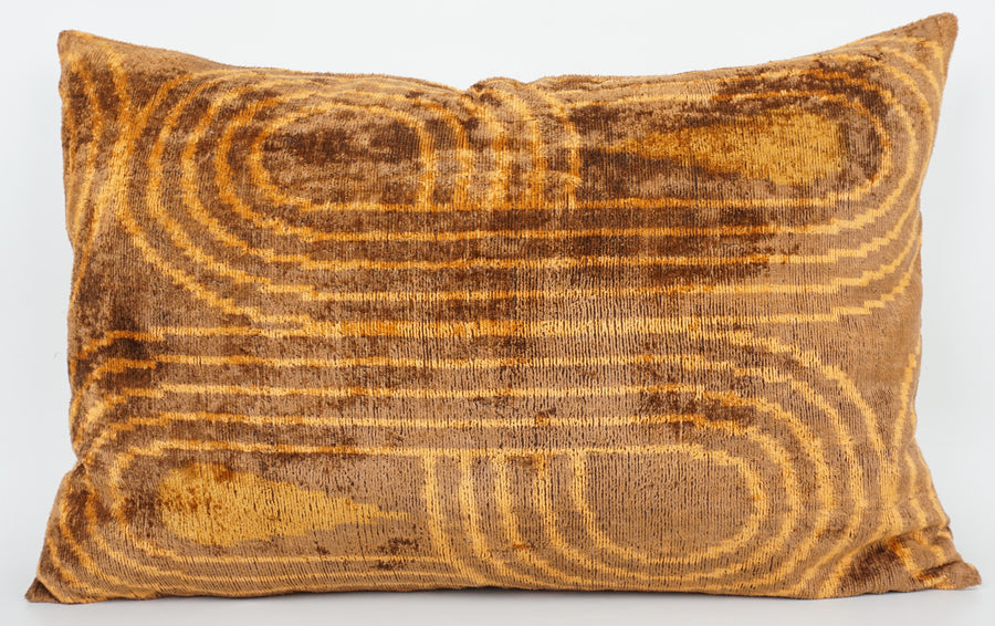 HANDMADE- IKAT SILK/VELVET PILLOWCASE