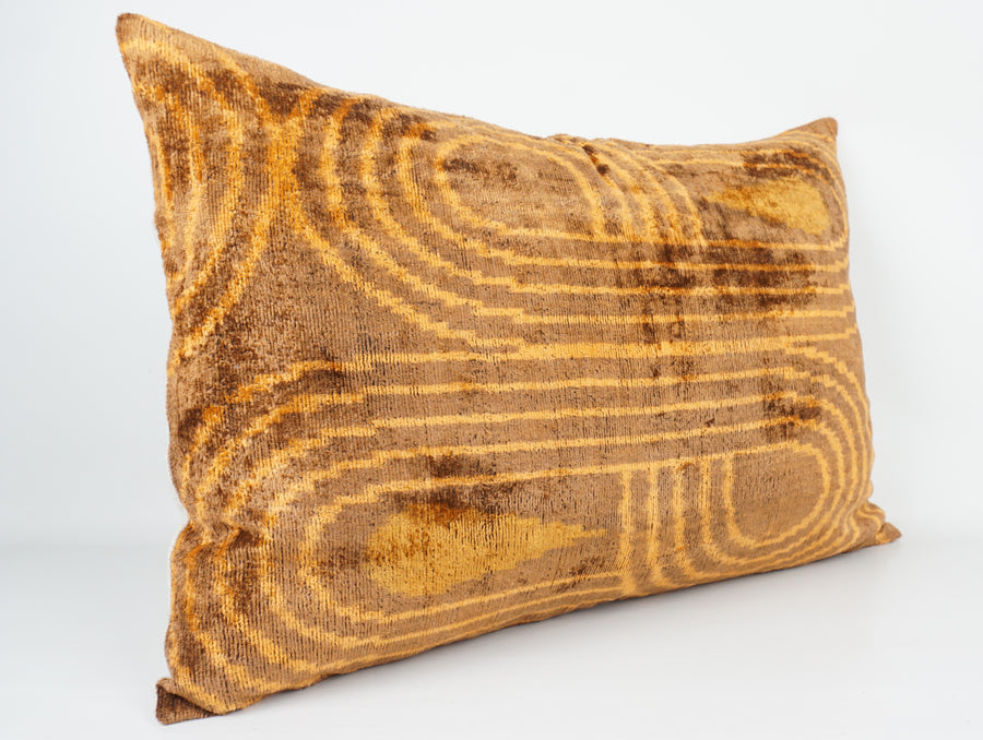 HANDMADE- IKAT SILK/VELVET PILLOWCASE