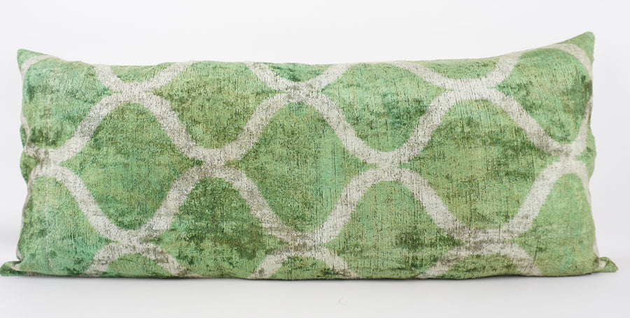 HANDMADE  IKAT SILK/VELVET PILLOWCASE