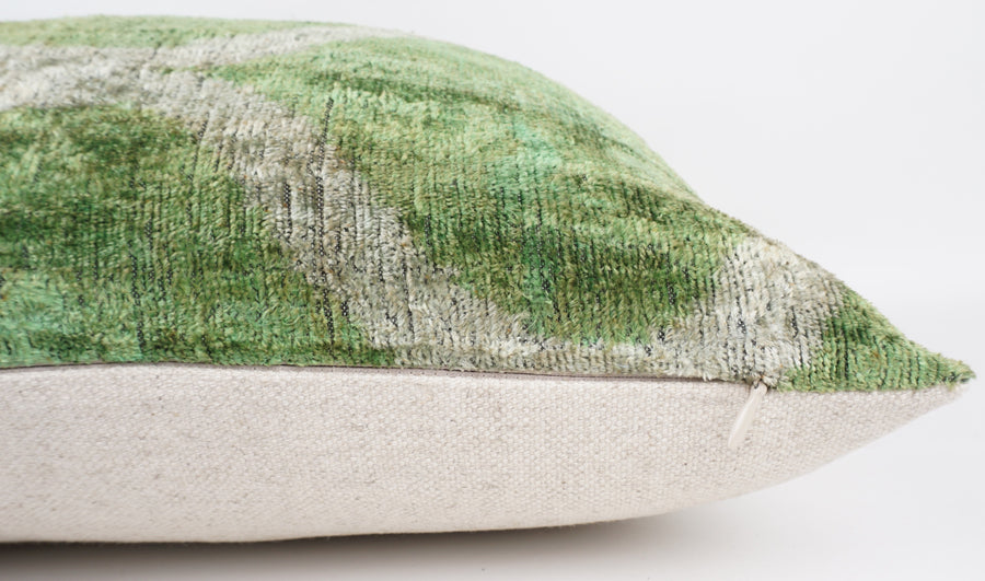 HANDMADE  IKAT SILK/VELVET PILLOWCASE