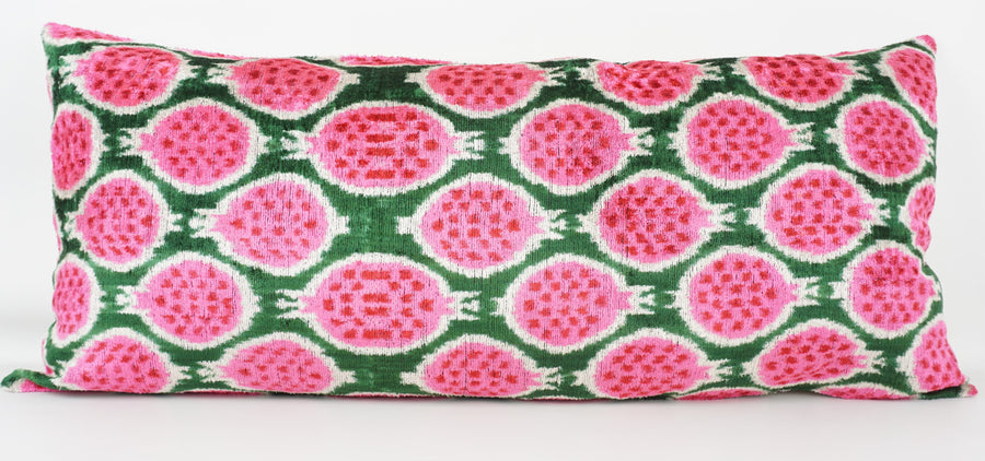 HANDMADE  IKAT SILK/VELVET PILLOWCASE