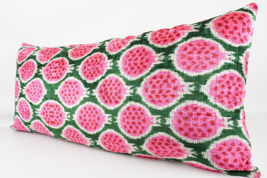 HANDMADE  IKAT SILK/VELVET PILLOWCASE