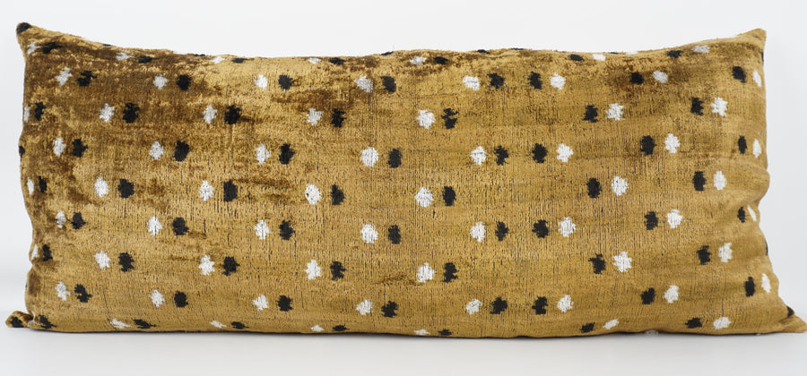 HANDMADE  IKAT SILK/VELVET PILLOWCASE