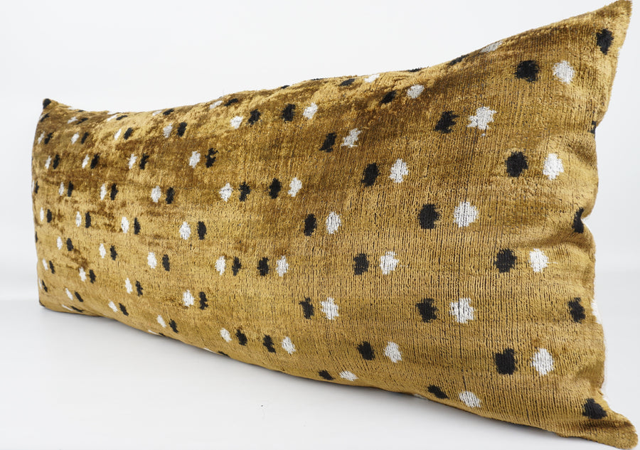HANDMADE  IKAT SILK/VELVET PILLOWCASE