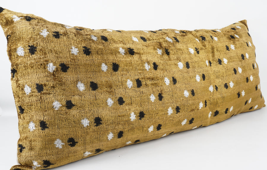 HANDMADE  IKAT SILK/VELVET PILLOWCASE