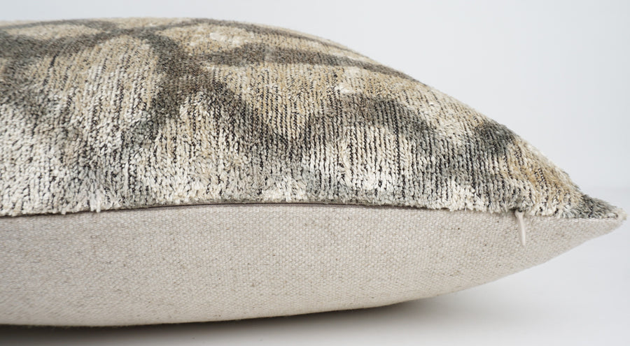 HANDMADE  IKAT SILK/VELVET PILLOWCASE