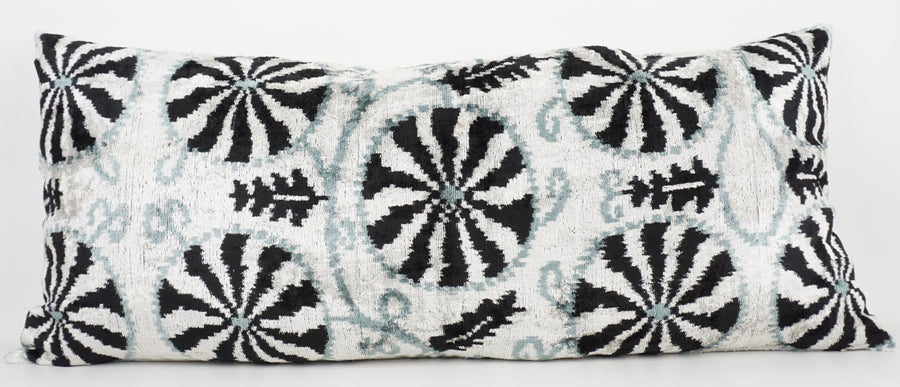 HANDMADE  IKAT SILK/VELVET PILLOWCASE