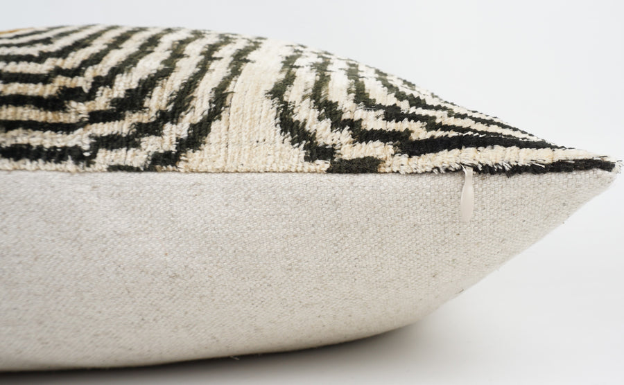 HANDMADE  IKAT SILK/VELVET PILLOWCASE