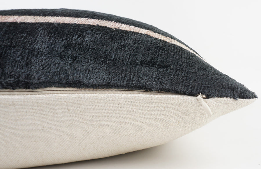 HANDMADE- IKAT SILK/VELVET PILLOWCASE