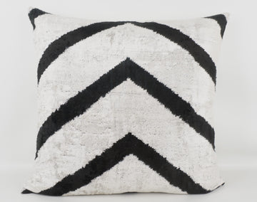 HANDMADE- IKAT SILK/VELVET PILLOWCASE