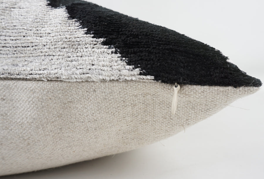 HANDMADE- IKAT SILK/VELVET PILLOWCASE