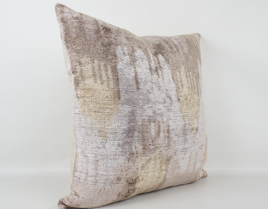 HANDMADE- IKAT SILK/VELVET PILLOWCASE