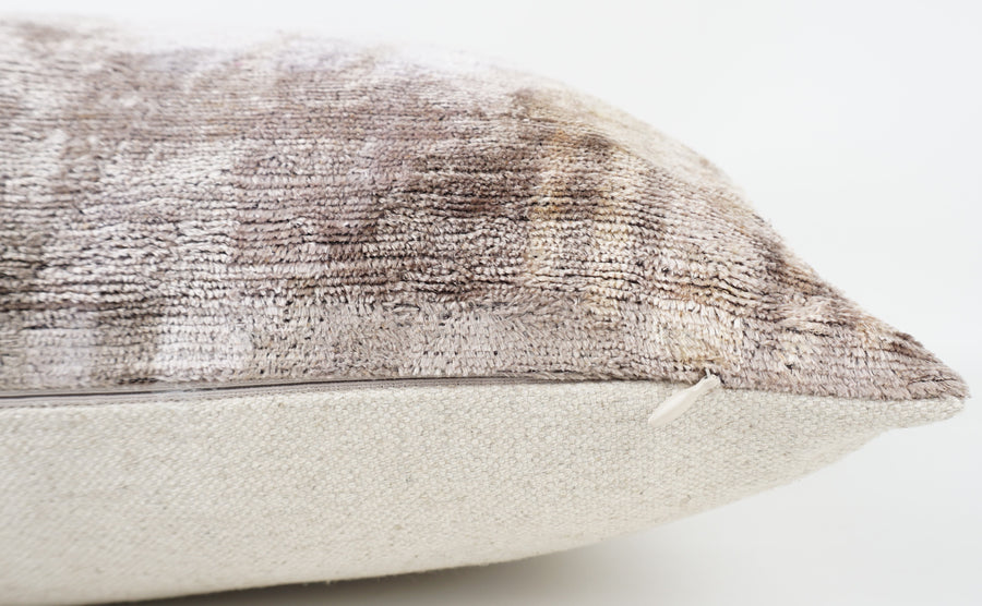 HANDMADE- IKAT SILK/VELVET PILLOWCASE