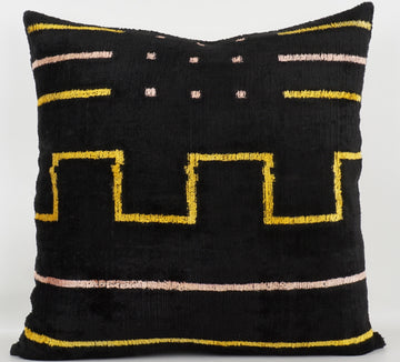 HANDMADE- IKAT SILK/VELVET PILLOWCASE