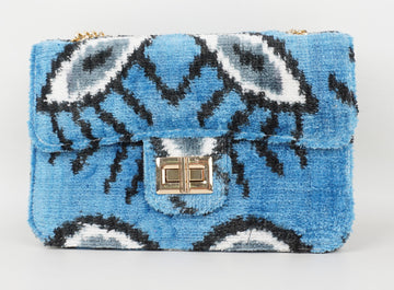 HANDMADE IKAT VELVET BAG