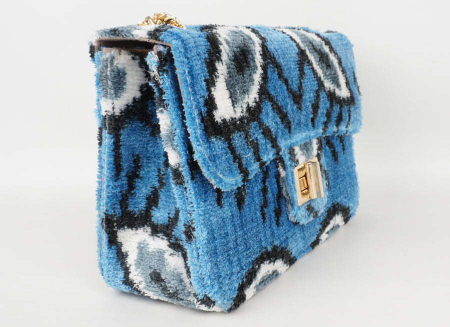 HANDMADE IKAT VELVET BAG