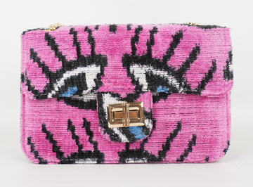 HANDMADE IKAT VELVET BAG