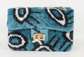 HANDMADE IKAT VELVET BAG