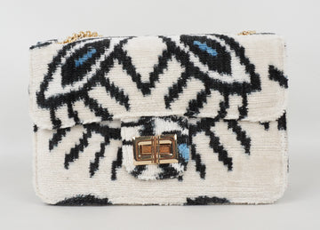 HANDMADE IKAT VELVET BAG