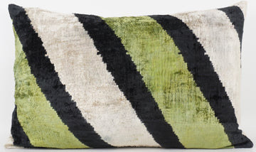 HANDMADE- IKAT SILK/VELVET PILLOWCASE