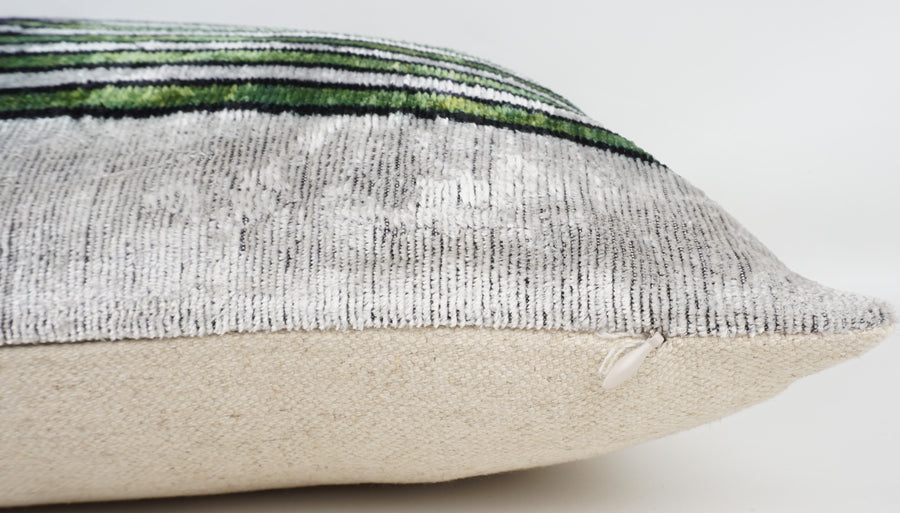 HANDMADE- IKAT SILK/VELVET PILLOWCASE