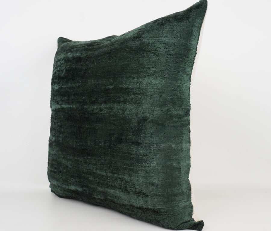 HANDMADE- IKAT SILK/VELVET PILLOWCASE