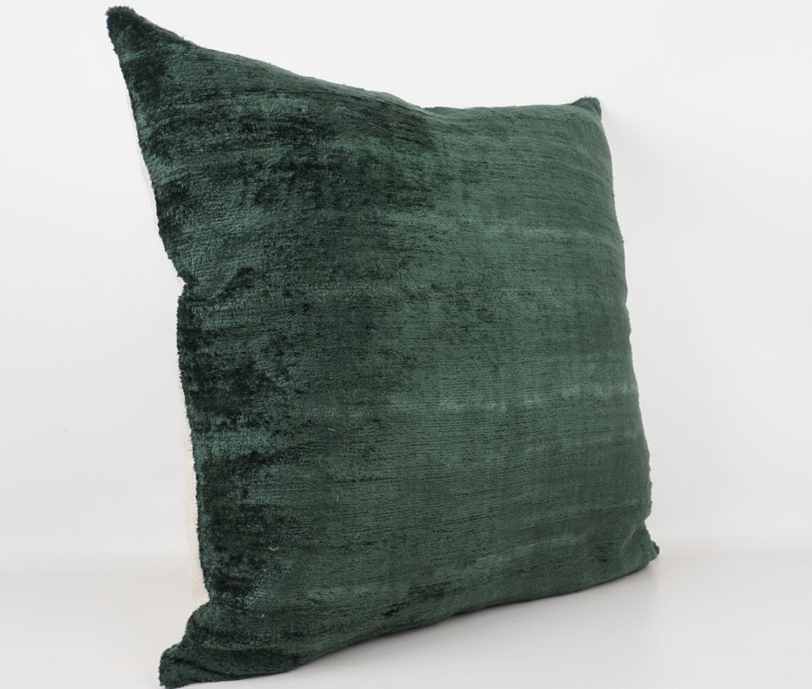 HANDMADE- IKAT SILK/VELVET PILLOWCASE