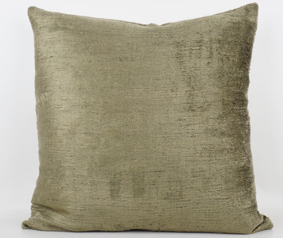 HANDMADE- IKAT SILK/VELVET PILLOWCASE