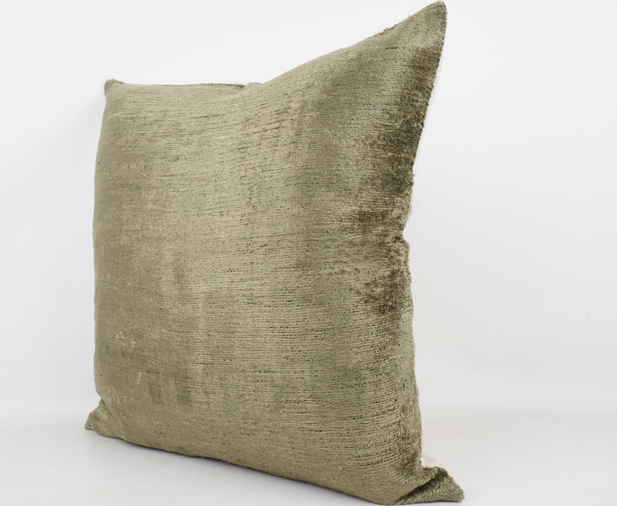 HANDMADE- IKAT SILK/VELVET PILLOWCASE