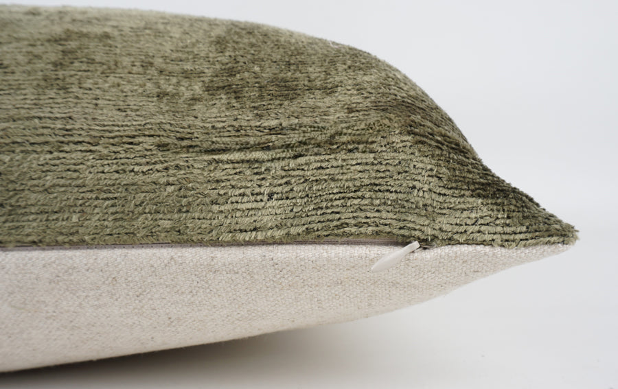 HANDMADE- IKAT SILK/VELVET PILLOWCASE