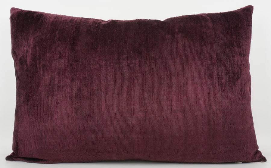 HANDMADE- IKAT SILK/VELVET PILLOWCASE