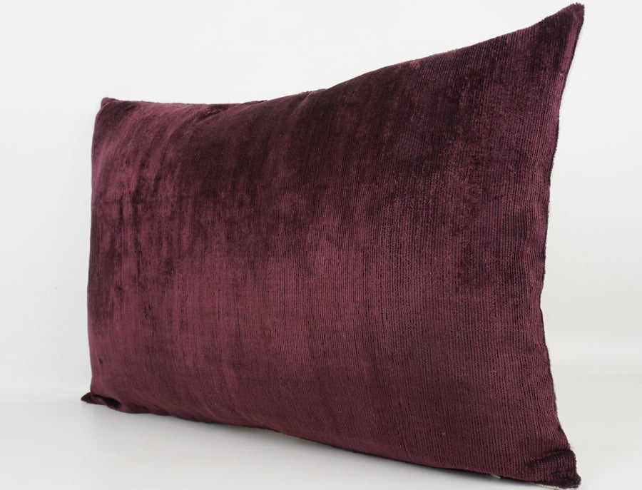 HANDMADE- IKAT SILK/VELVET PILLOWCASE