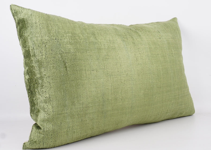 HANDMADE- IKAT SILK/VELVET PILLOWCASE
