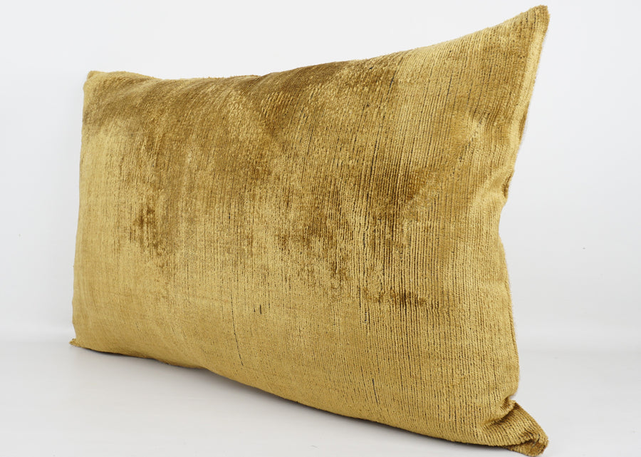 HANDMADE- IKAT SILK/VELVET PILLOWCASE