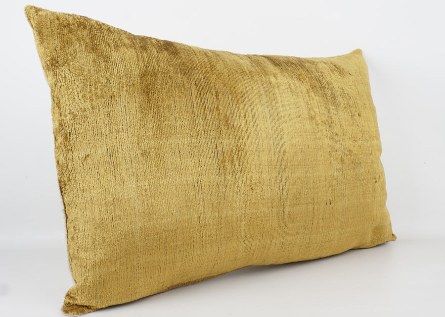 HANDMADE- IKAT SILK/VELVET PILLOWCASE