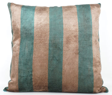 HANDMADE- IKAT SILK/VELVET PILLOWCASE