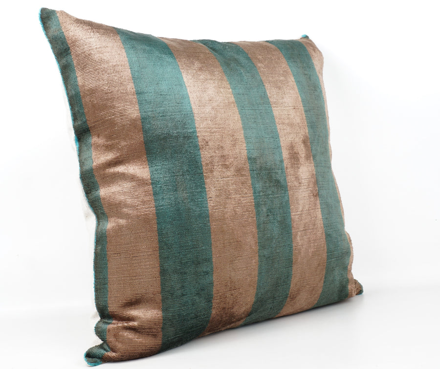 HANDMADE- IKAT SILK/VELVET PILLOWCASE