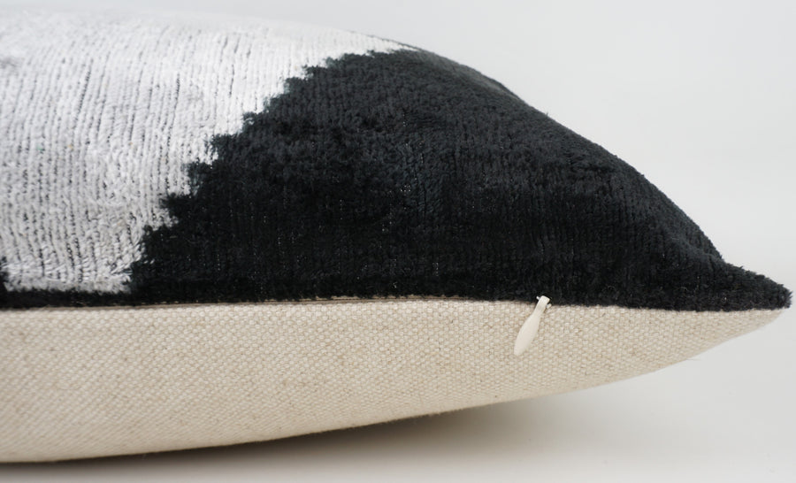 HANDMADE- IKAT SILK/VELVET PILLOWCASE