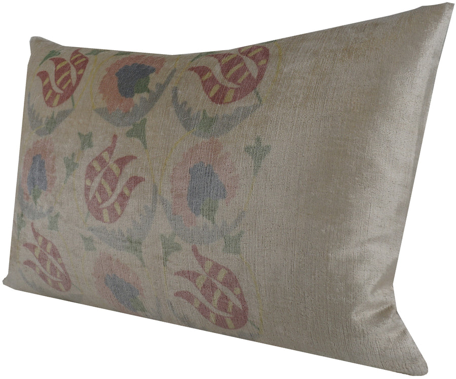 HANDMADE- IKAT SILK/VELVET PILLOWCASE