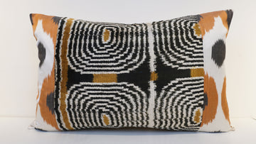 Ikat Velvet  Patchwork Pillow Cover