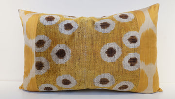 Ikat Velvet  Patchwork Pillow Cover